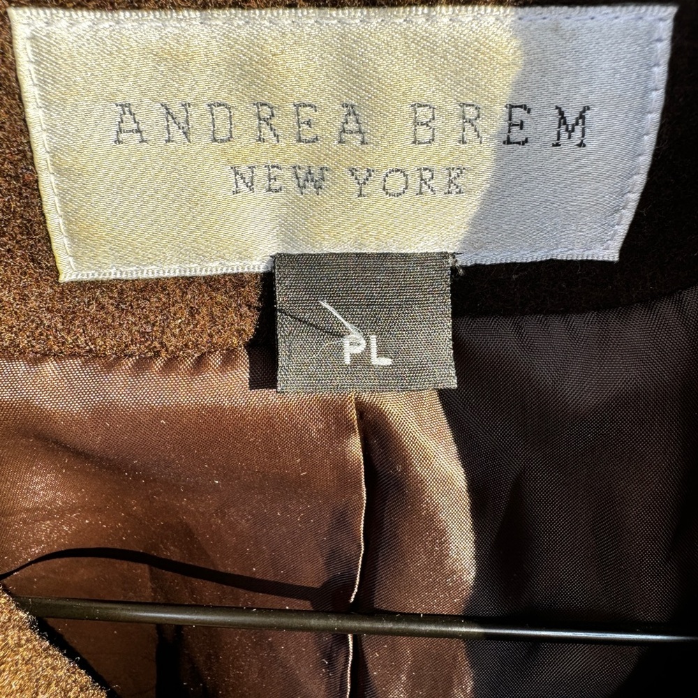 Vintage Andrea Brem New York Pea Coat Women’s PL wool blend satin lining… - Picture 2 of 8